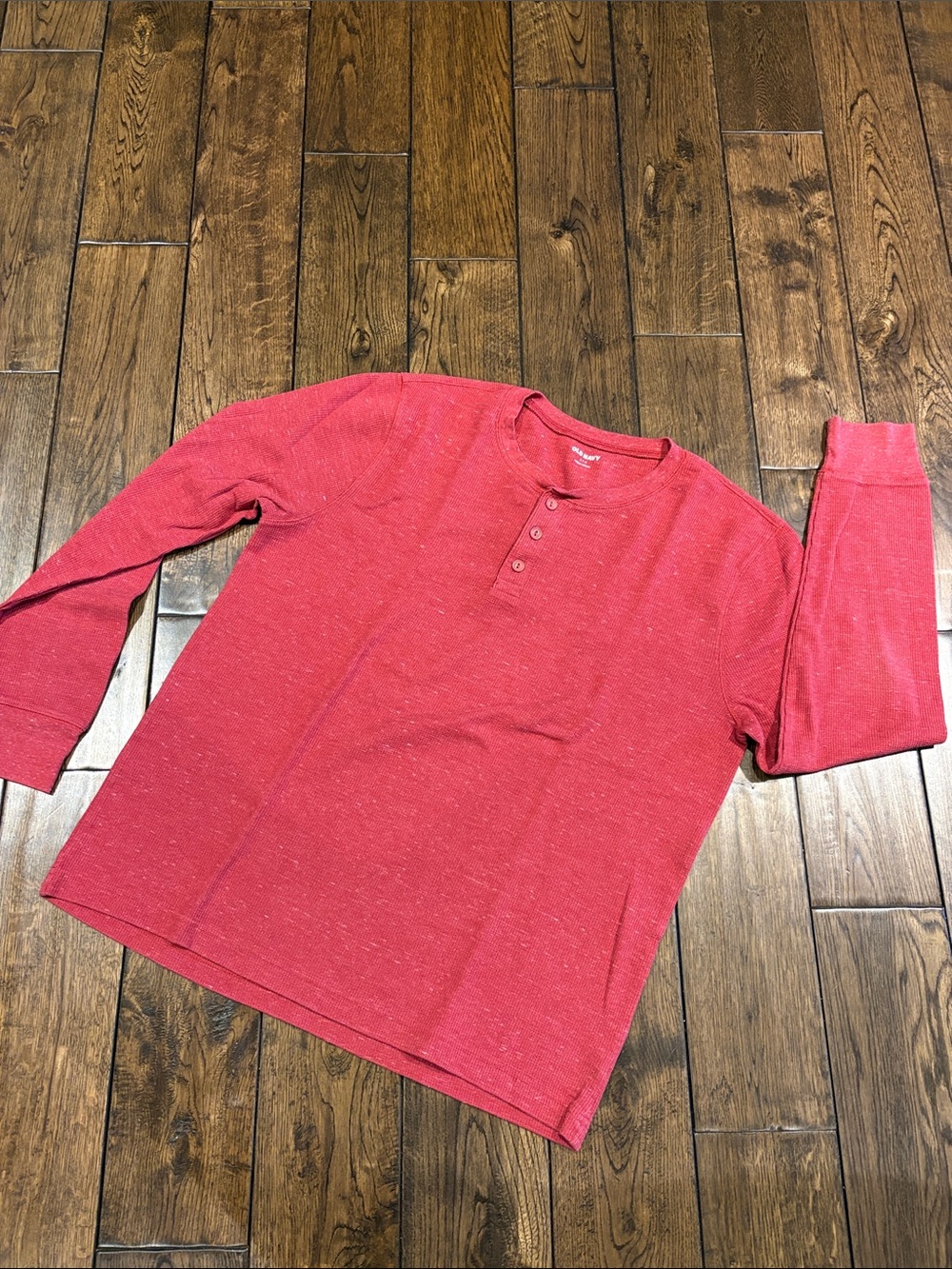 Old Navy Red Speckled Crewneck Top